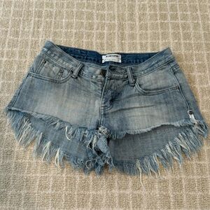 SOLD One Teaspoon Bandit Low-Waist Denim Shorts